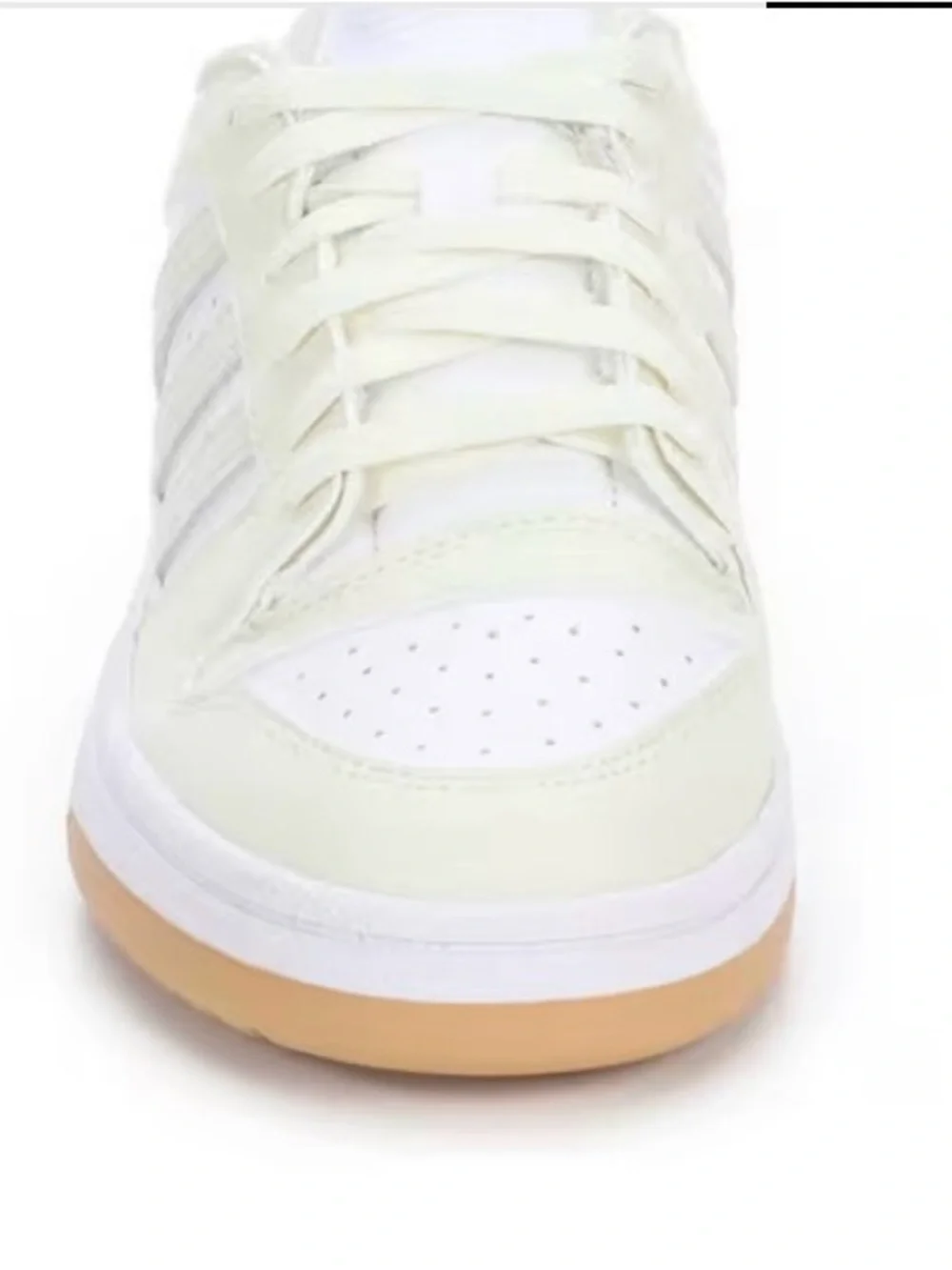 adidas Men’s White Low-Top Sneaker with Gum Sole